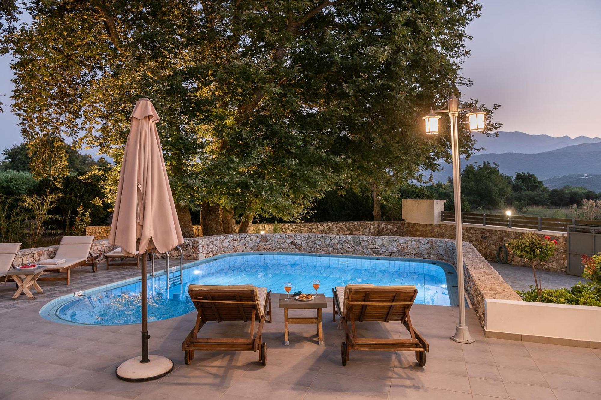 Villa Nature, Heated Pool Kalyves Ngoại thất bức ảnh