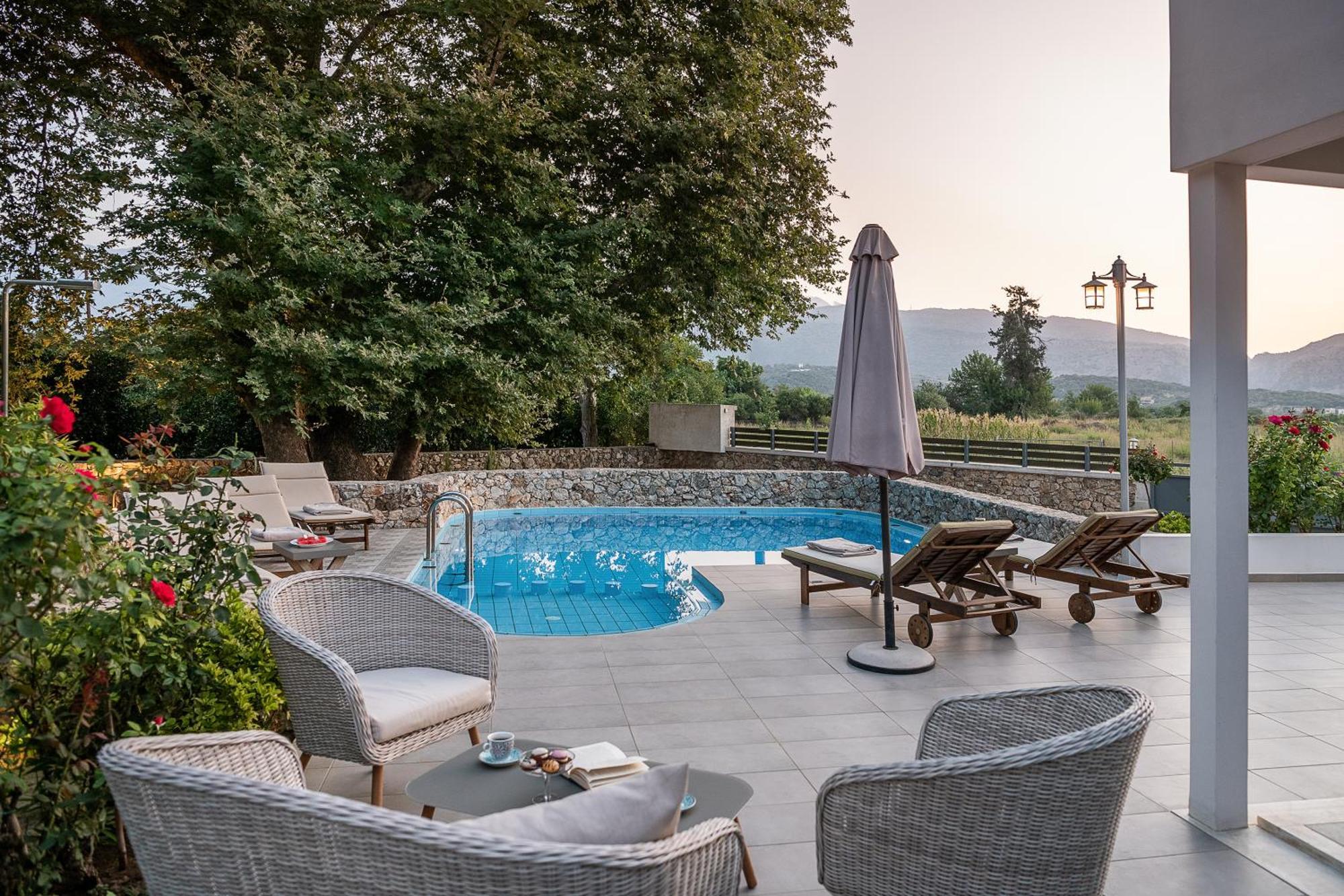 Villa Nature, Heated Pool Kalyves Ngoại thất bức ảnh