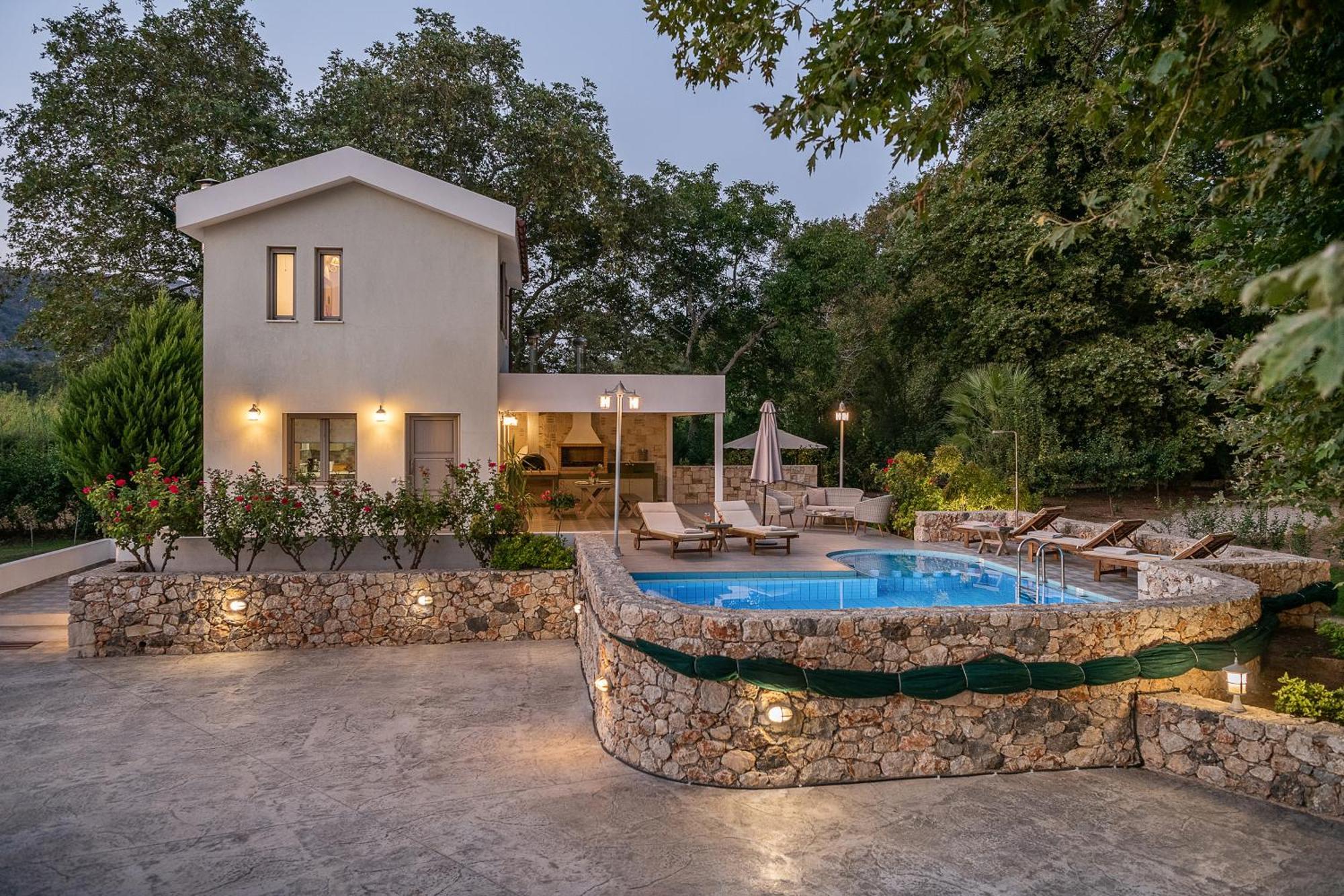 Villa Nature, Heated Pool Kalyves Ngoại thất bức ảnh