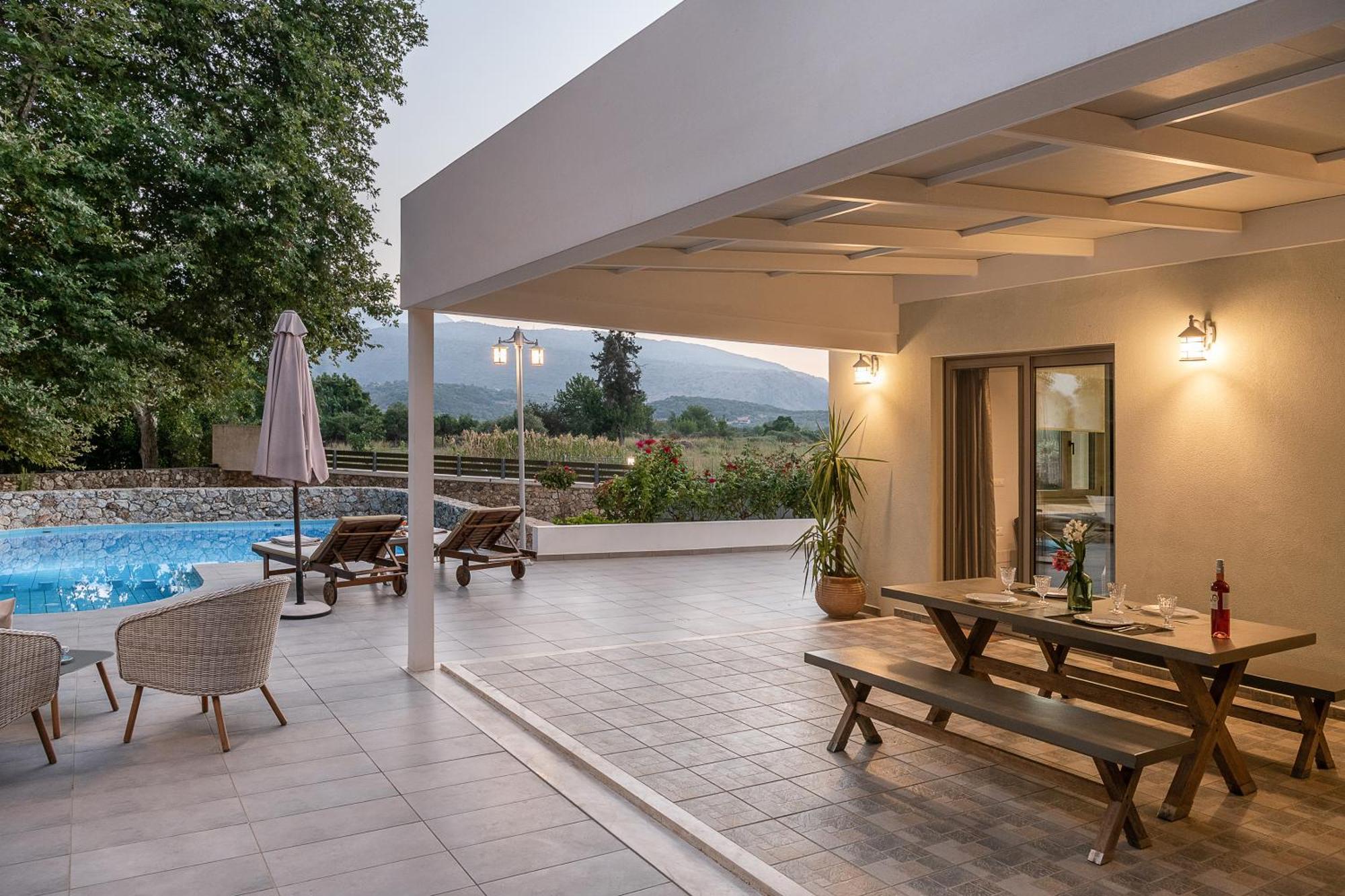 Villa Nature, Heated Pool Kalyves Ngoại thất bức ảnh