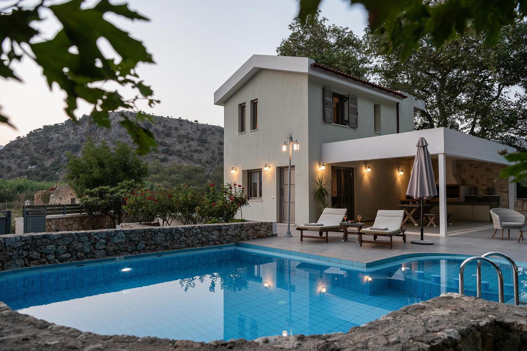 Villa Nature, Heated Pool Kalyves Ngoại thất bức ảnh